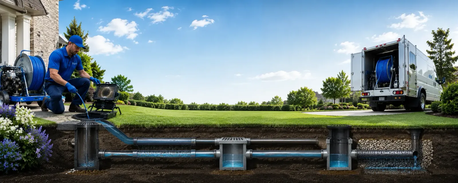 Outdoor drain cleaning information for Converse, IN